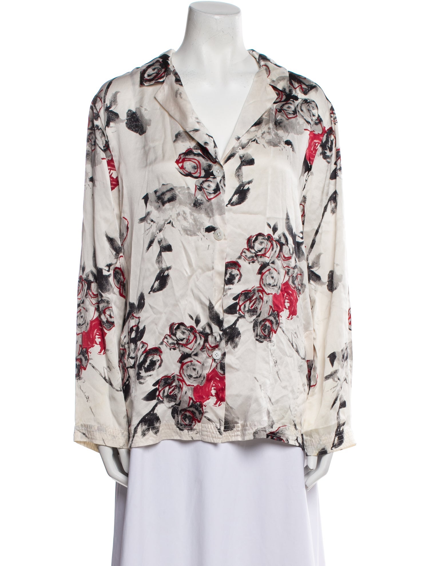 Saks Fifth Avenue Silk Printed Nightgown