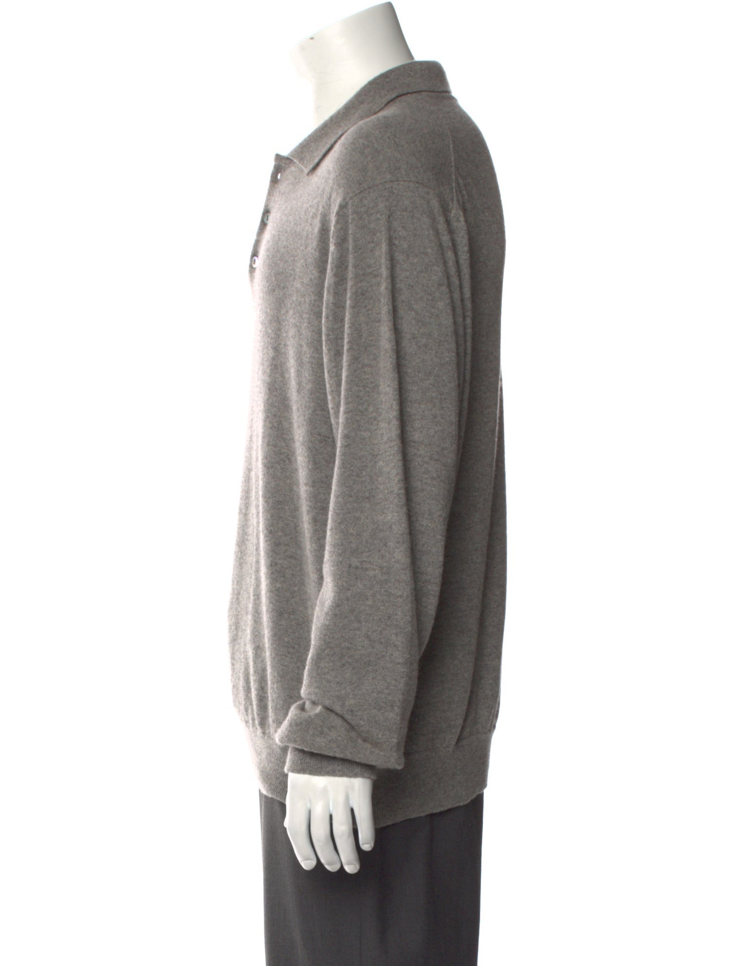Saks Fifth Avenue Cashmere Mock Neck Polo Sweater