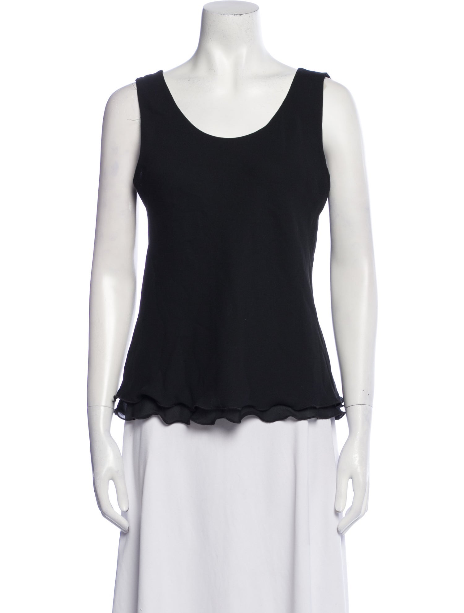 Saks Fifth Avenue Scoop Neck Sleeveless Top