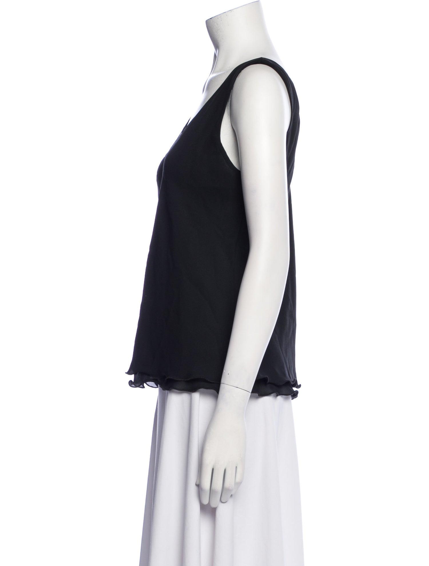 Saks Fifth Avenue Scoop Neck Sleeveless Top