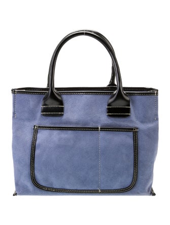 Saks Fifth Avenue Suede Top Handle Bag