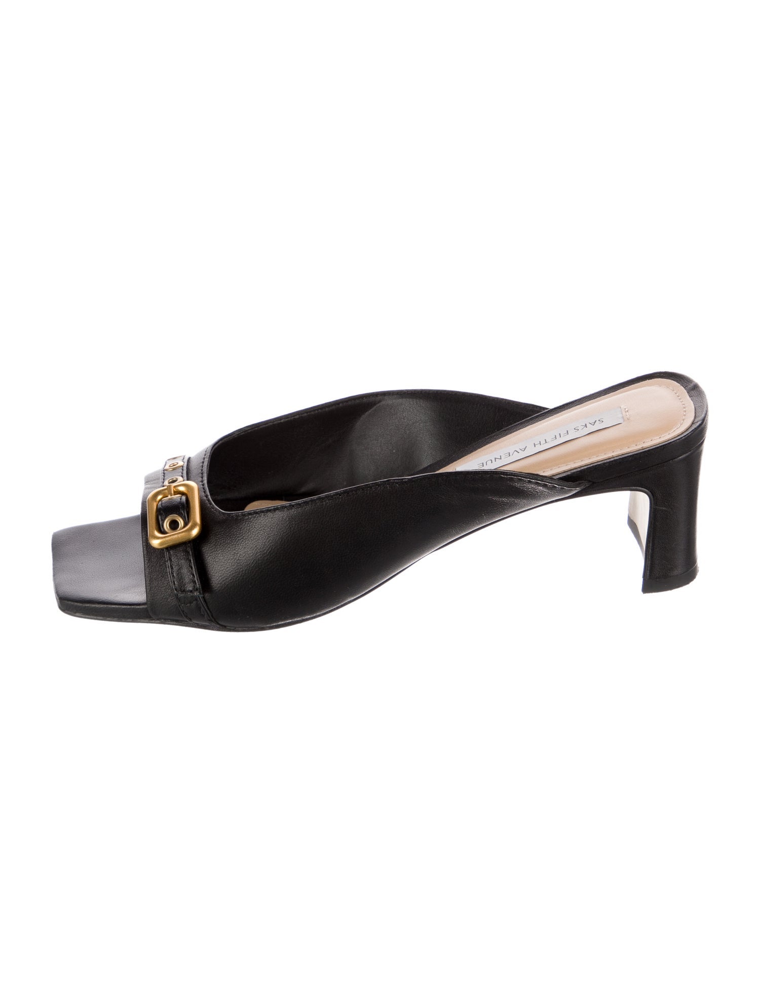 Saks Fifth Avenue Leather Slides