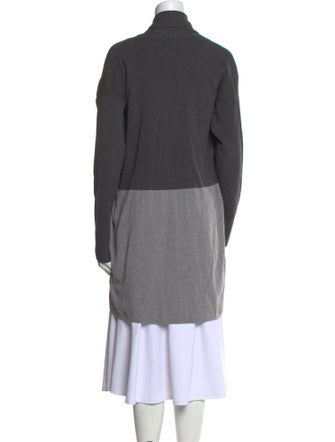 Saks Fifth Avenue Colorblock Pattern Open Front Sweater