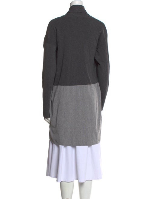 Saks Fifth Avenue Colorblock Pattern Open Front Sweater