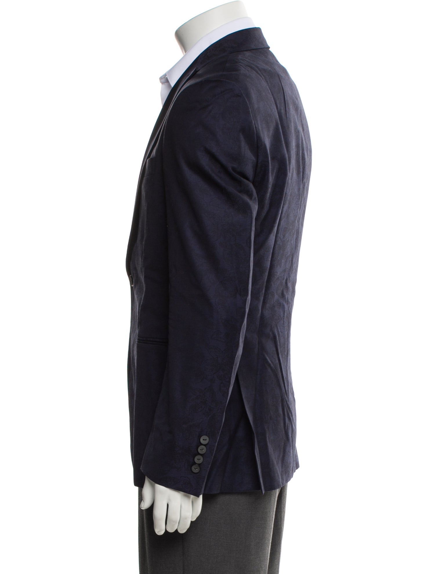 Saks Fifth Avenue Embroidered Accent Blazer