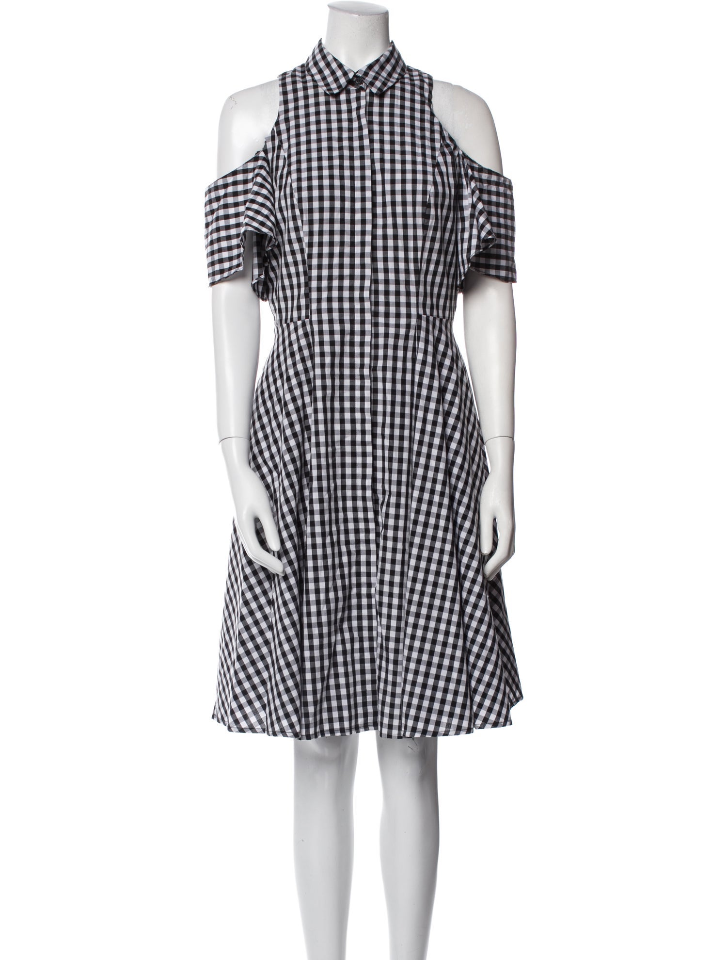 Saks Fifth Avenue Plaid Print Knee-Length Dress