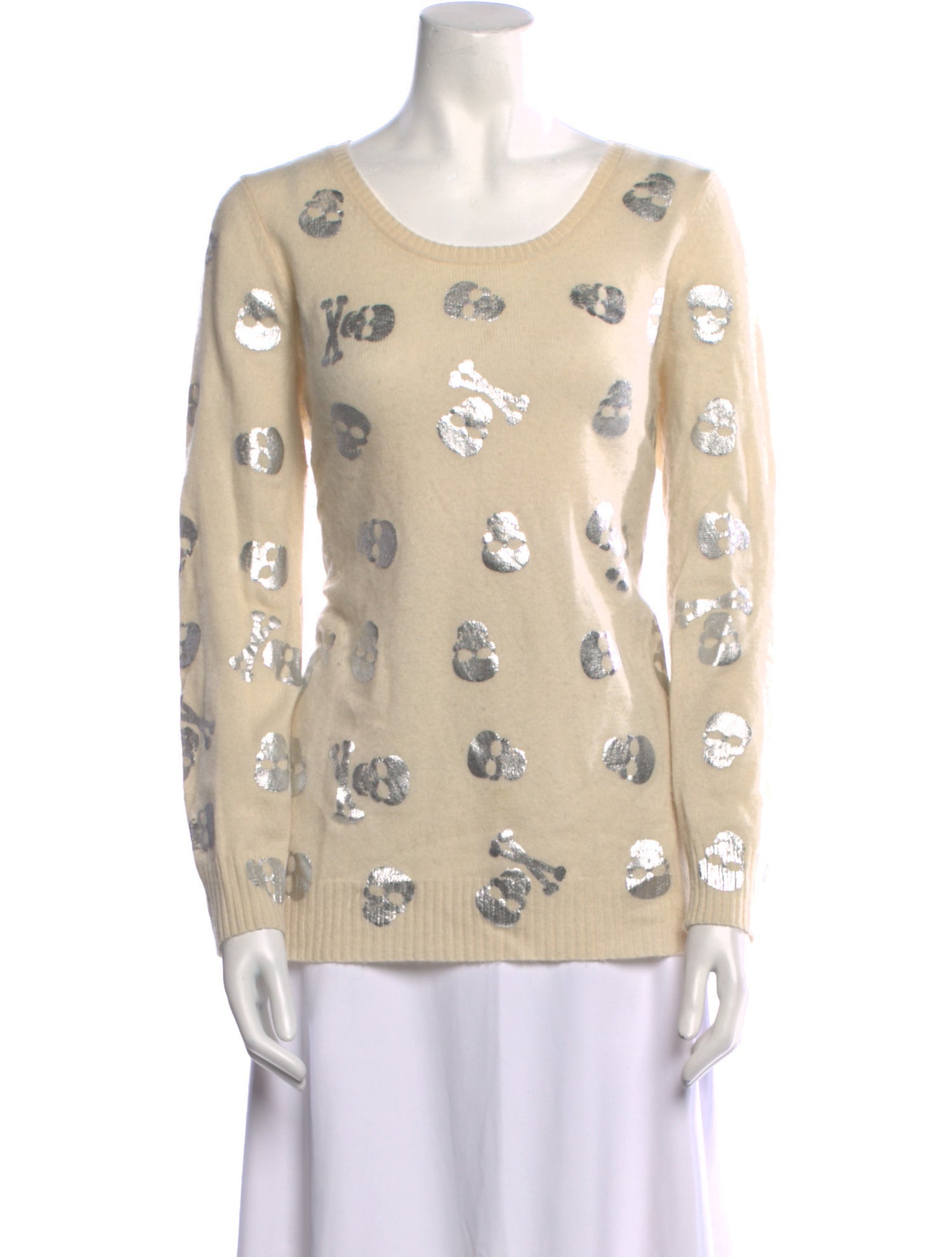 Saks Fifth Avenue Cashmere Printed Sweater