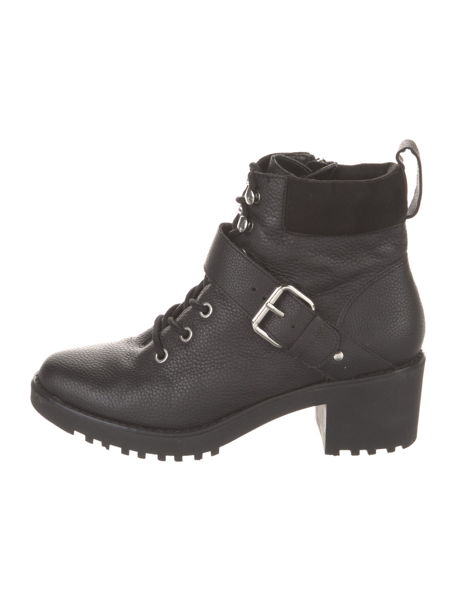 Saks Fifth Avenue Leather Combat Boots