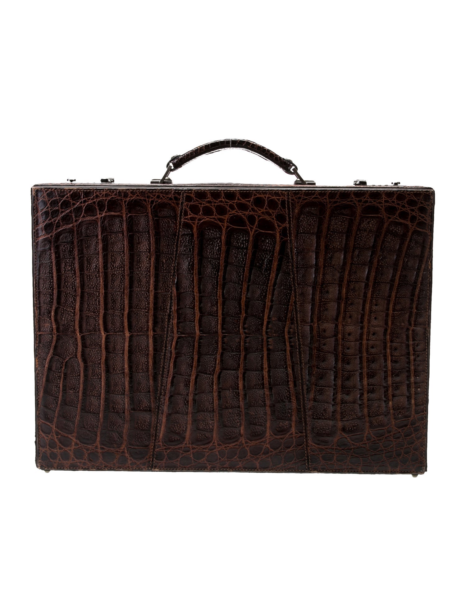 Saks Fifth Avenue Crocodile Briefcase Vintage