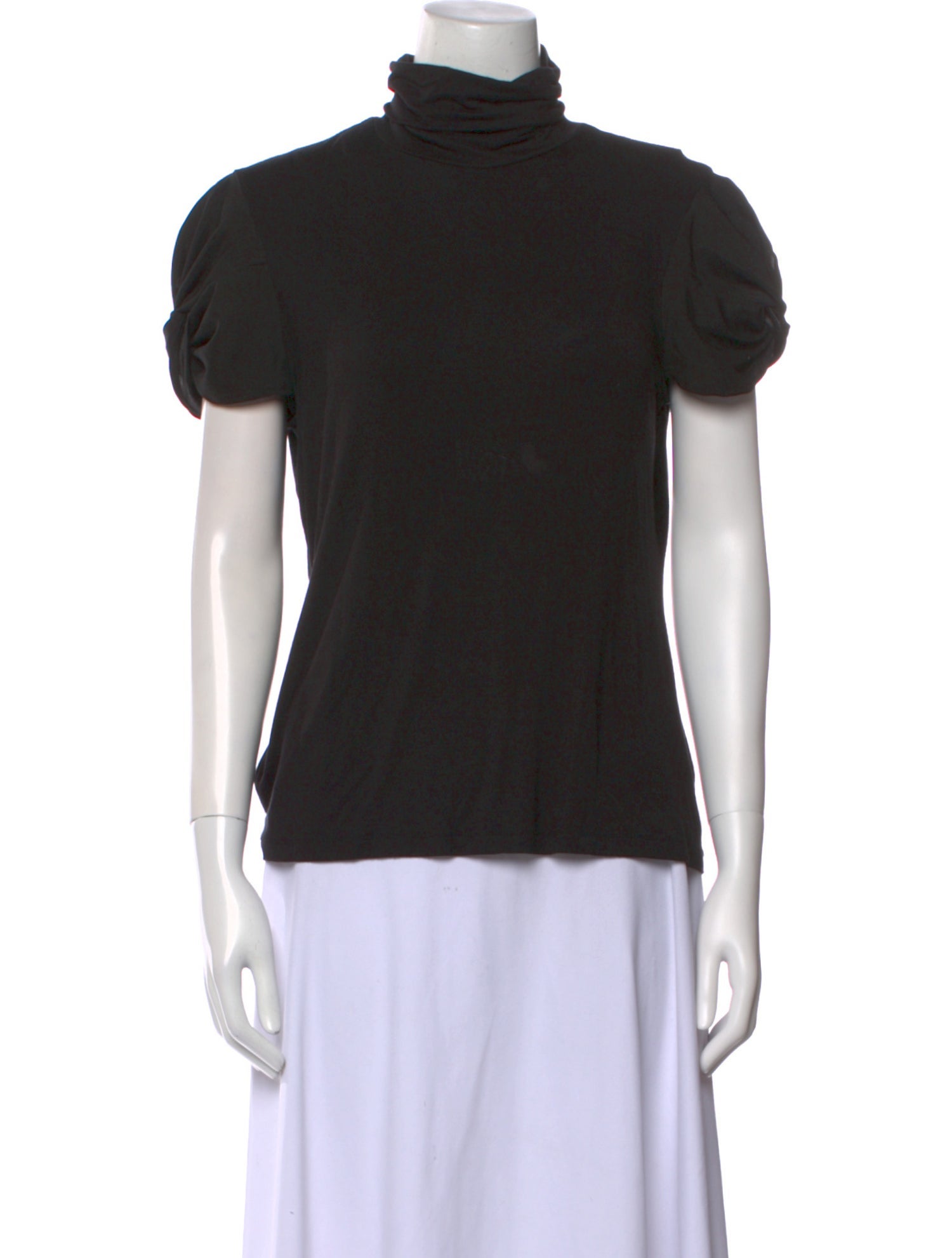 Saks Fifth Avenue Turtleneck Short Sleeve Top