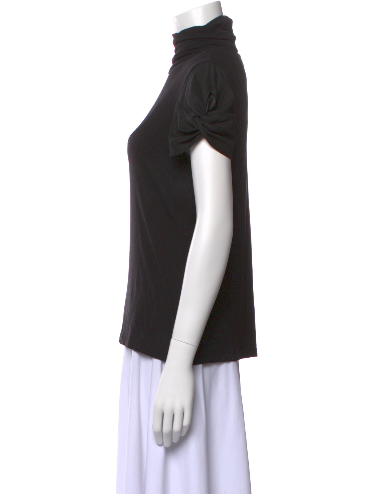 Saks Fifth Avenue Turtleneck Short Sleeve Top