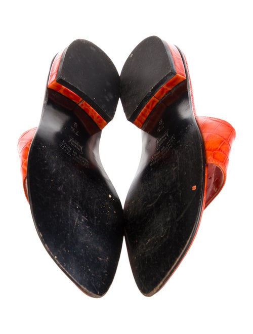 Saks Fifth Avenue Leather Printed Slides