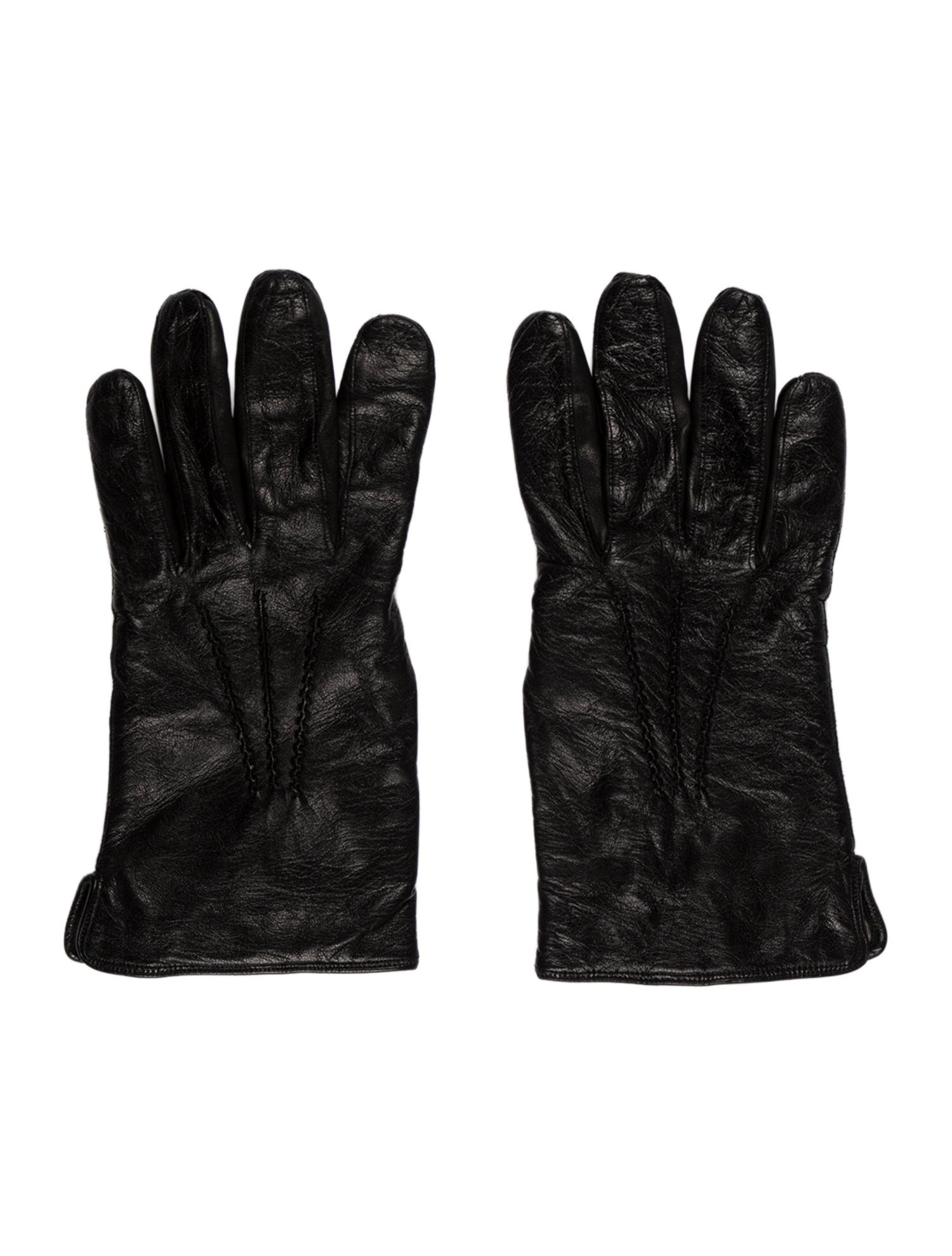 Saks Fifth Avenue Leather Winter Gloves
