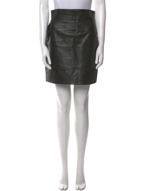 Saks Fifth Avenue Leather Mini Skirt