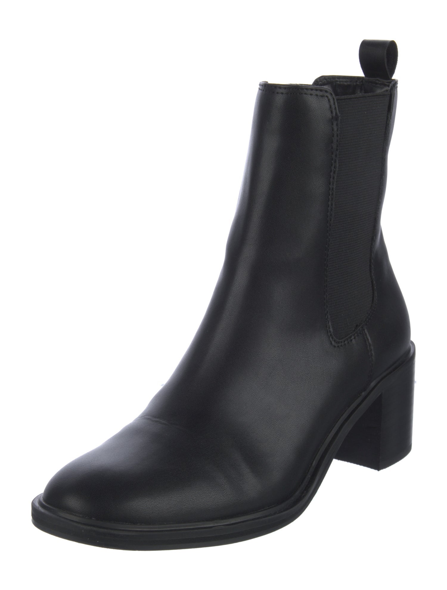 Saks Fifth Avenue Leather Studded Accents Chelsea Boots