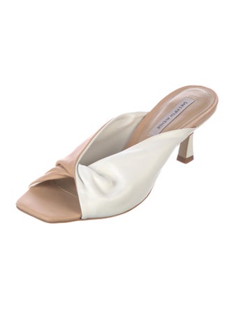 Saks Fifth Avenue Leather Slides