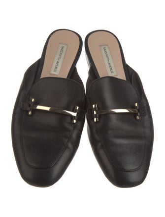 Saks Fifth Avenue Leather Mules