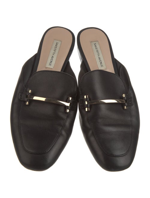 Saks Fifth Avenue Leather Mules