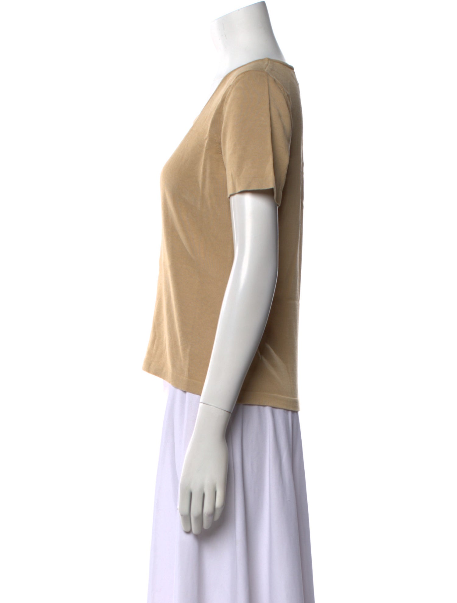 Saks Fifth Avenue Square Neckline Short Sleeve T-Shirt w/ Tags