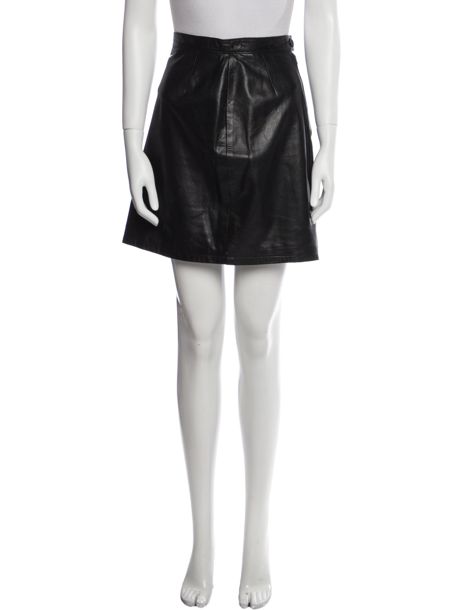 Saks Fifth Avenue Leather Mini Skirt