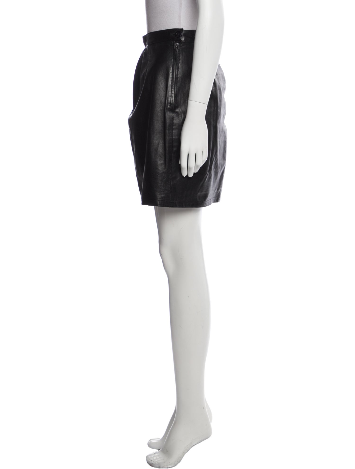 Saks Fifth Avenue Leather Mini Skirt