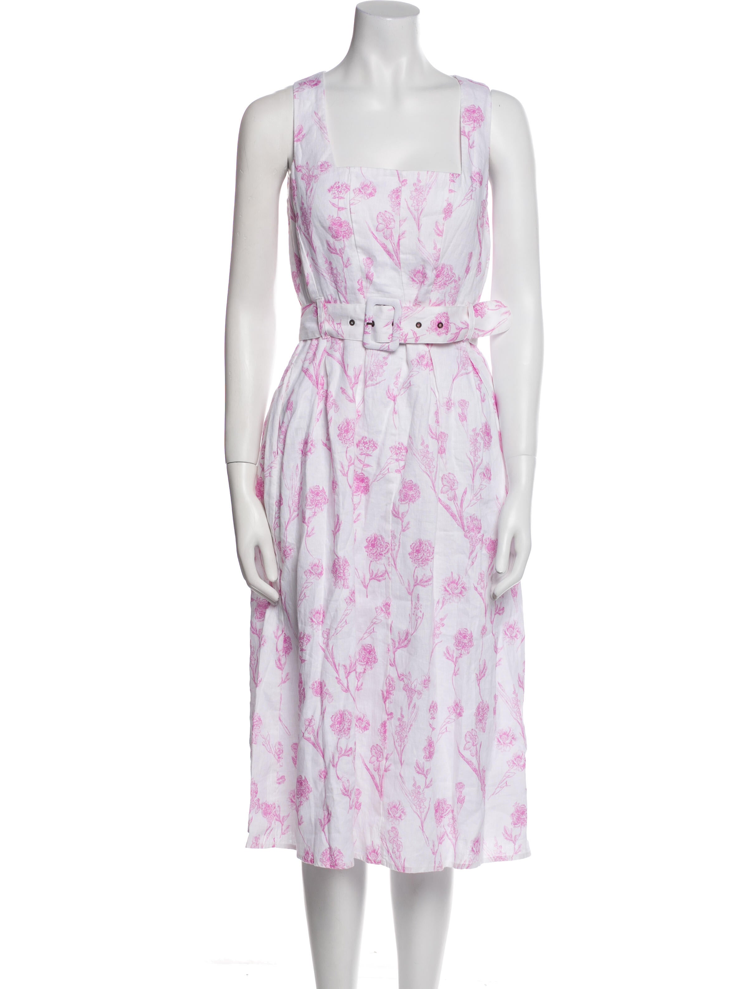 Saks Fifth Avenue Linen Midi Length Dress w/ Tags