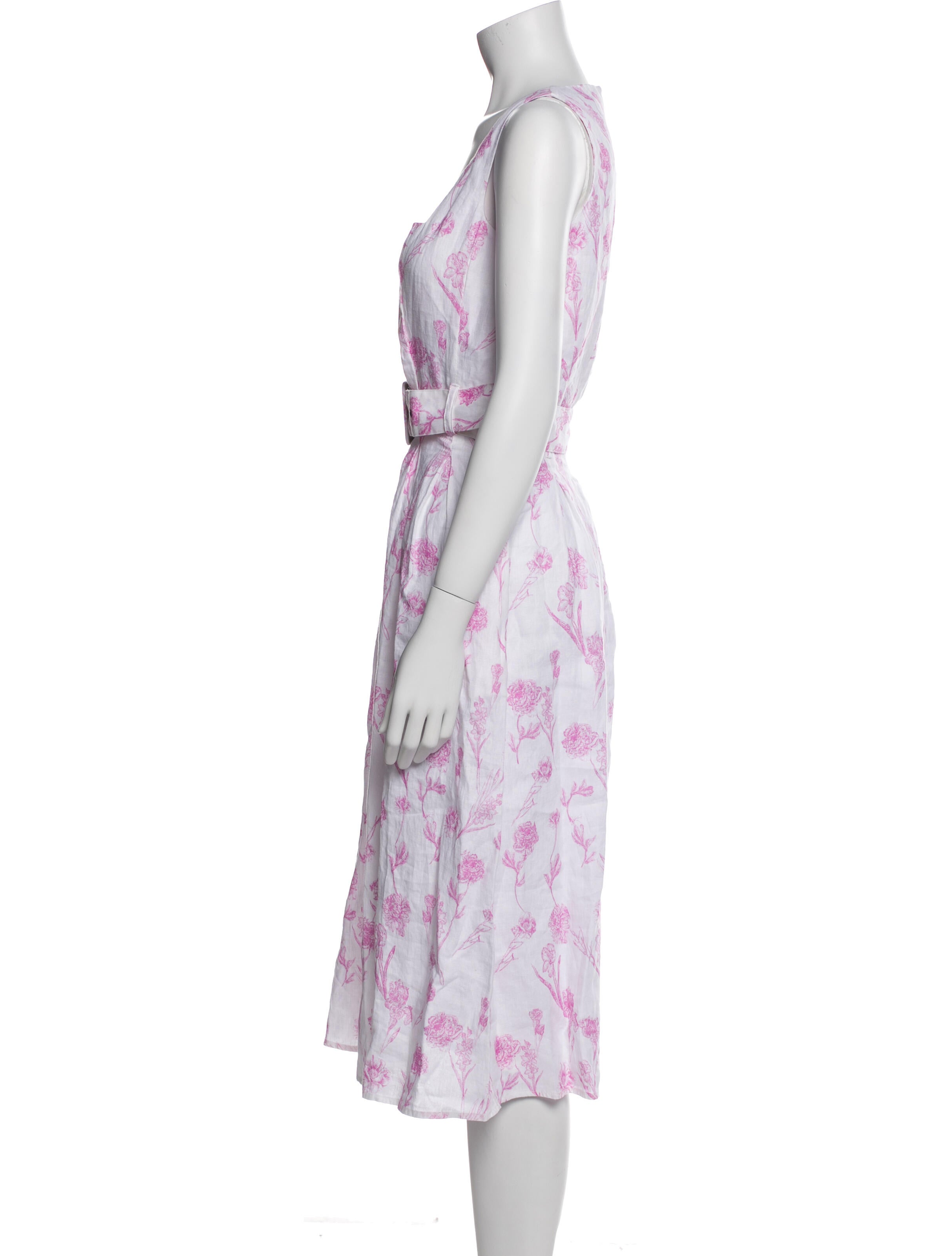 Saks Fifth Avenue Linen Midi Length Dress w/ Tags