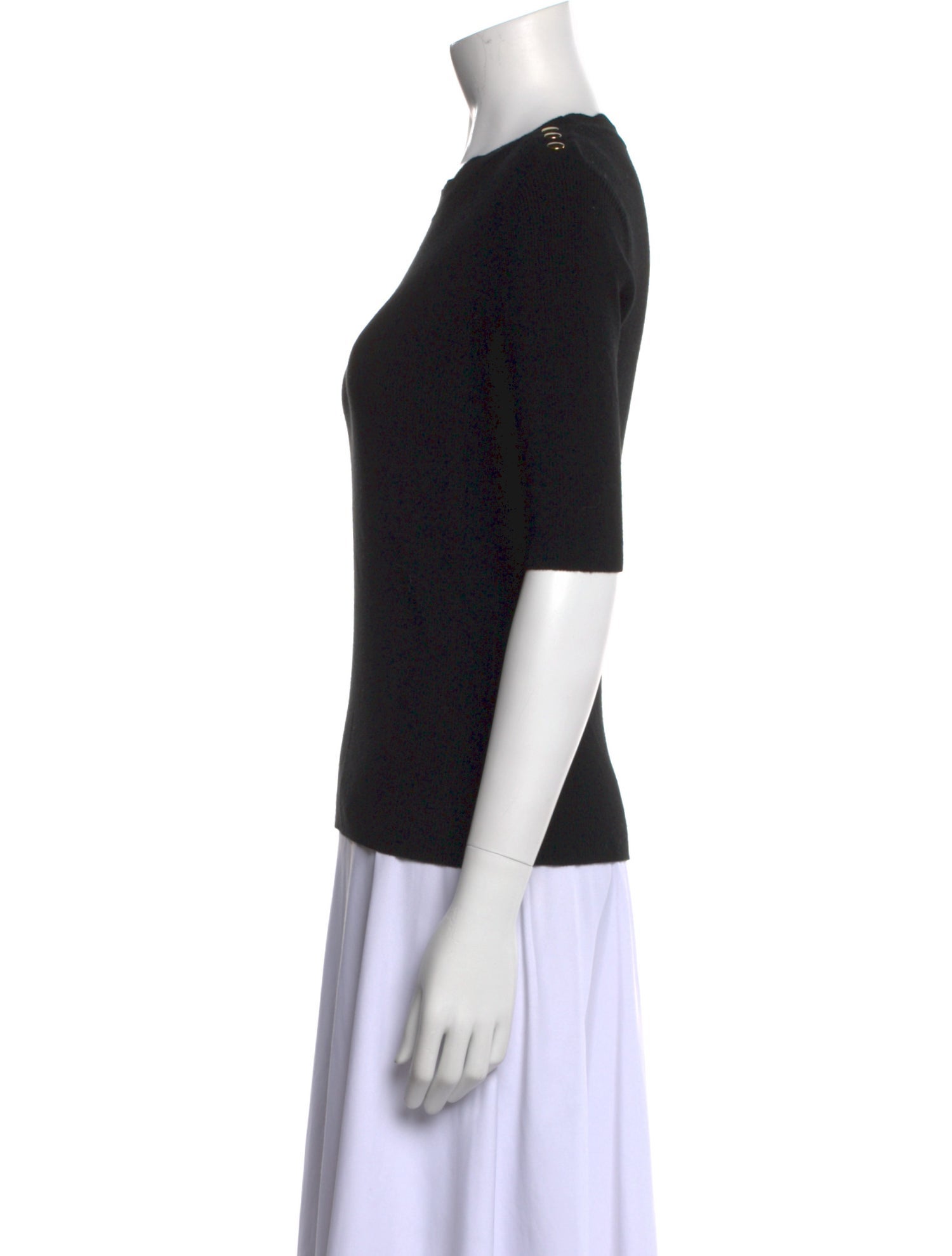 Saks Fifth Avenue Crew Neck Short Sleeve Top