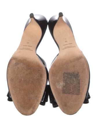 Saks Fifth Avenue Patent Leather Slides