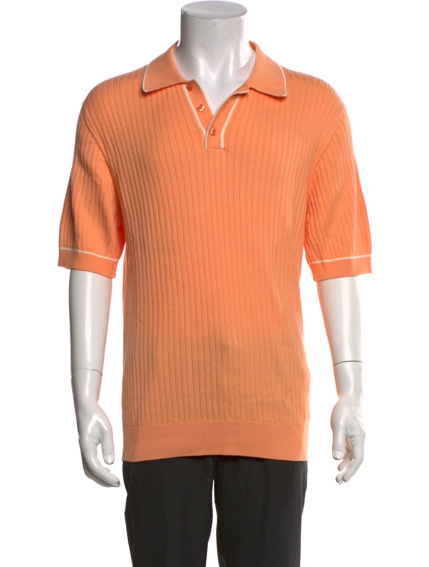 Saks Fifth Avenue Collar Short Sleeve Polo Shirt