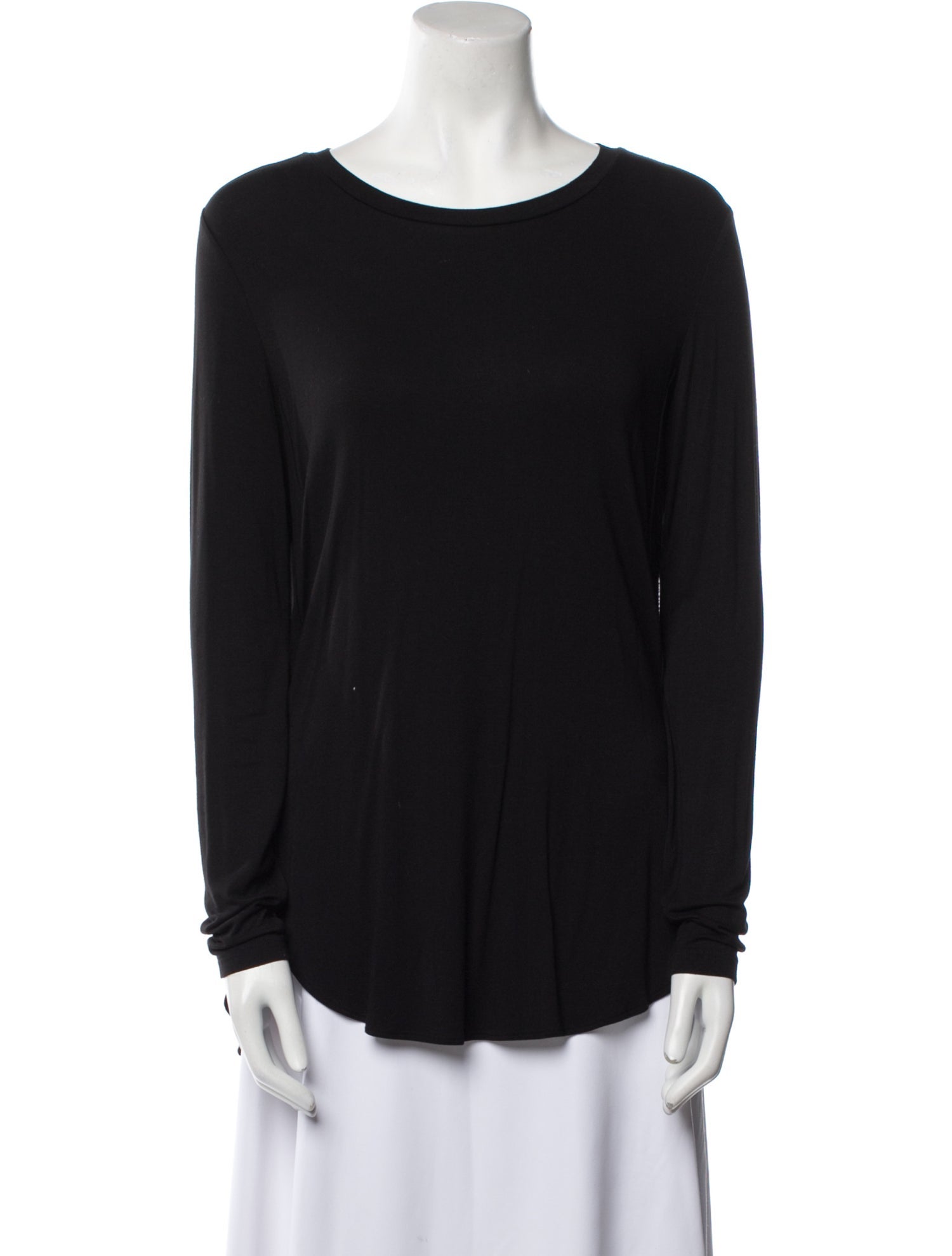 Saks Fifth Avenue Scoop Neck Long Sleeve Top