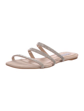 Saks Fifth Avenue Leather Printed Slides