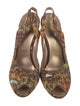 Saks Fifth Avenue Canvas Printed Slingback Pumps