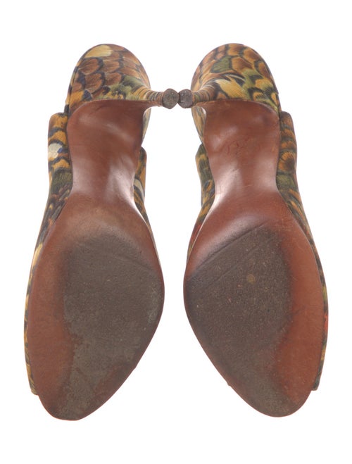 Saks Fifth Avenue Canvas Printed Slingback Pumps