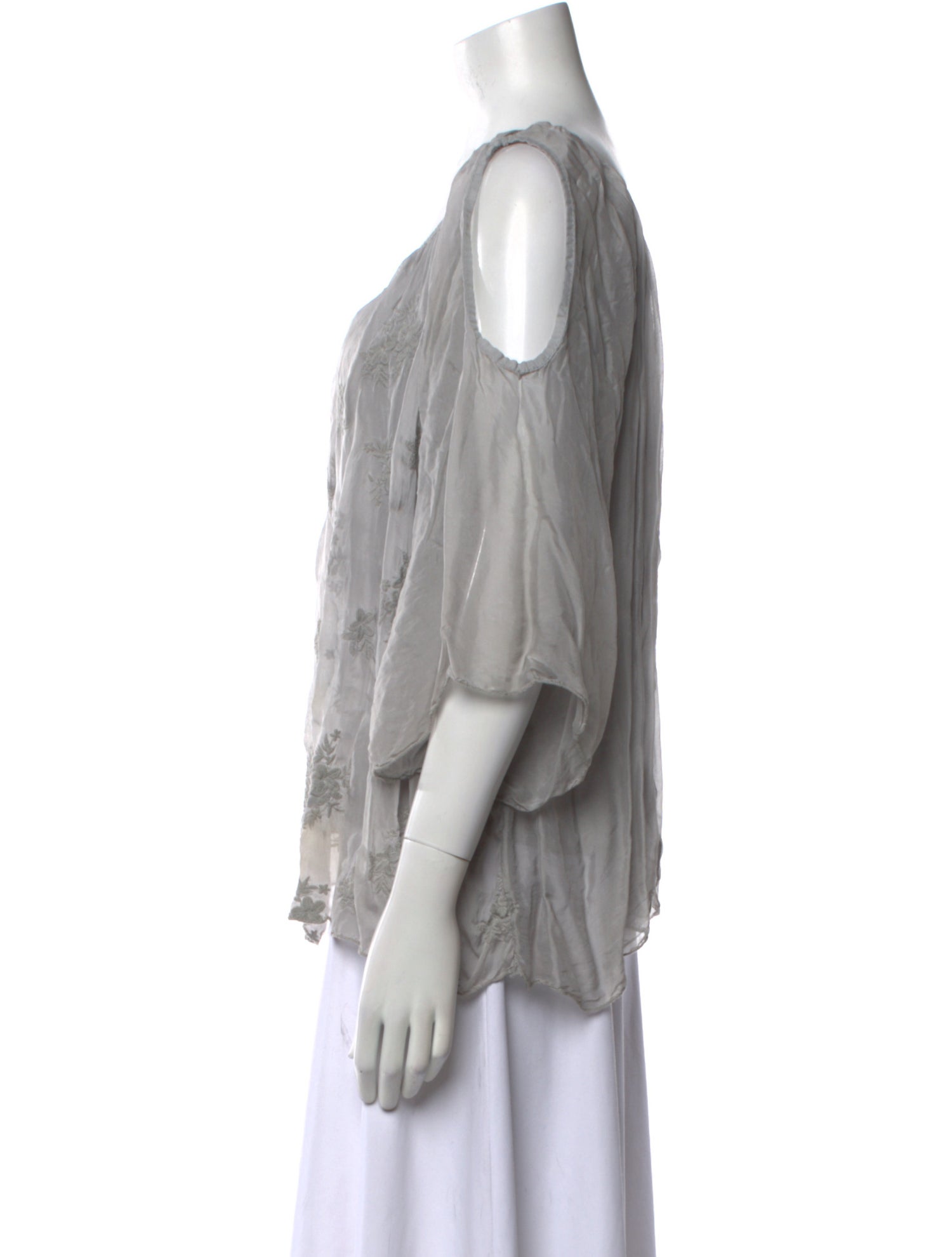 Saks Fifth Avenue Silk Scoop Neck Blouse