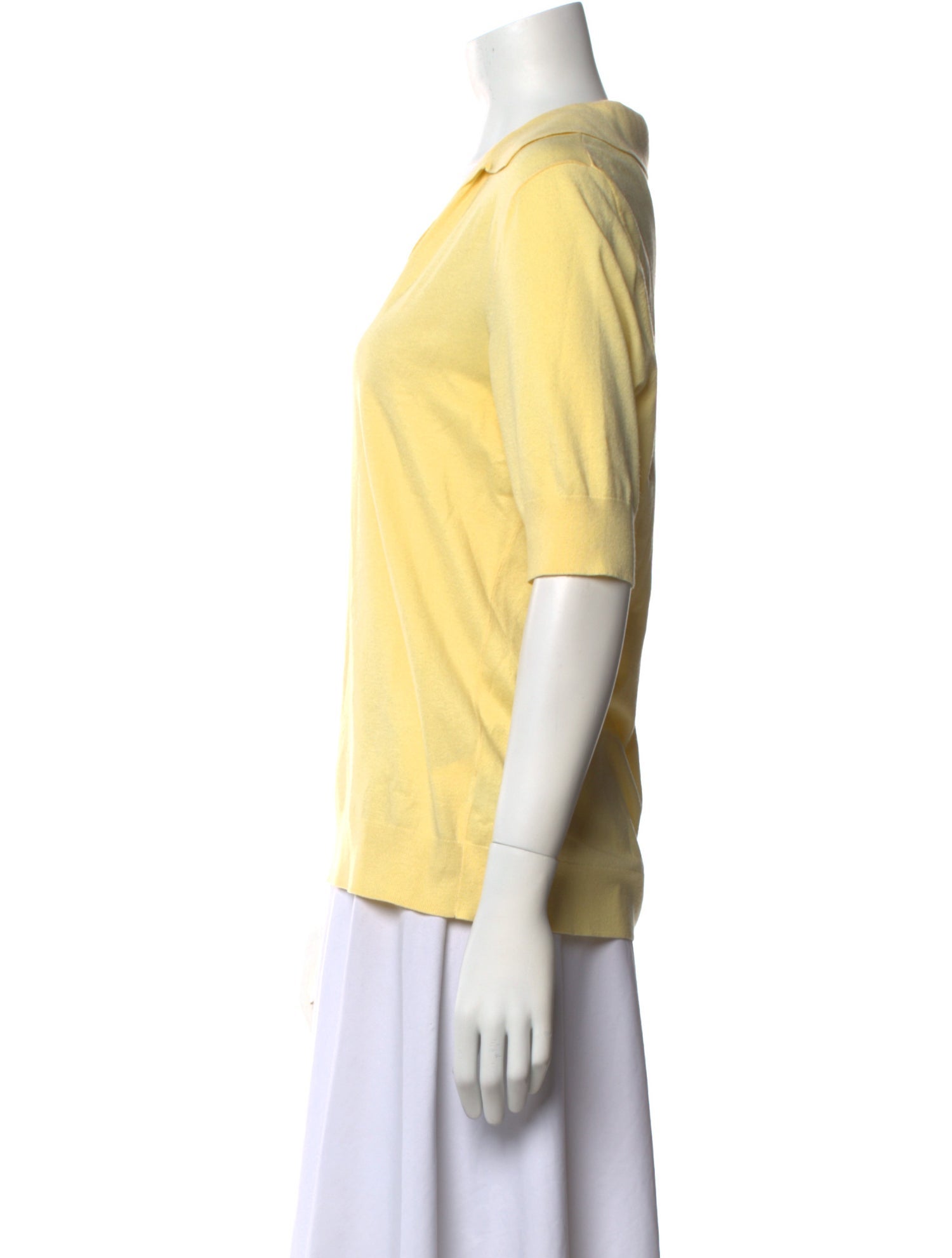 Saks Fifth Avenue V-Neck Short Sleeve Polo