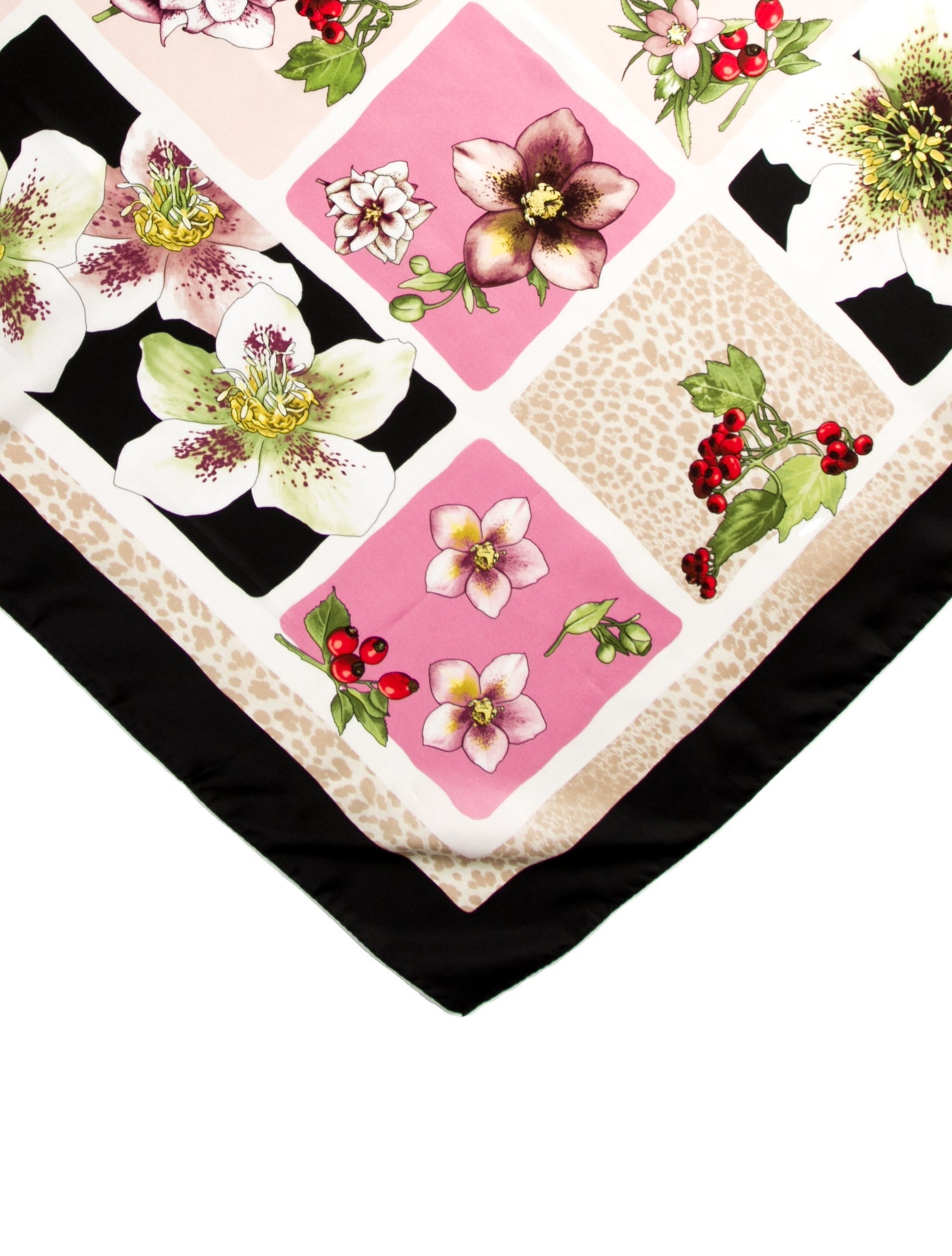 Saks Fifth Avenue Silk Floral Print Scarf