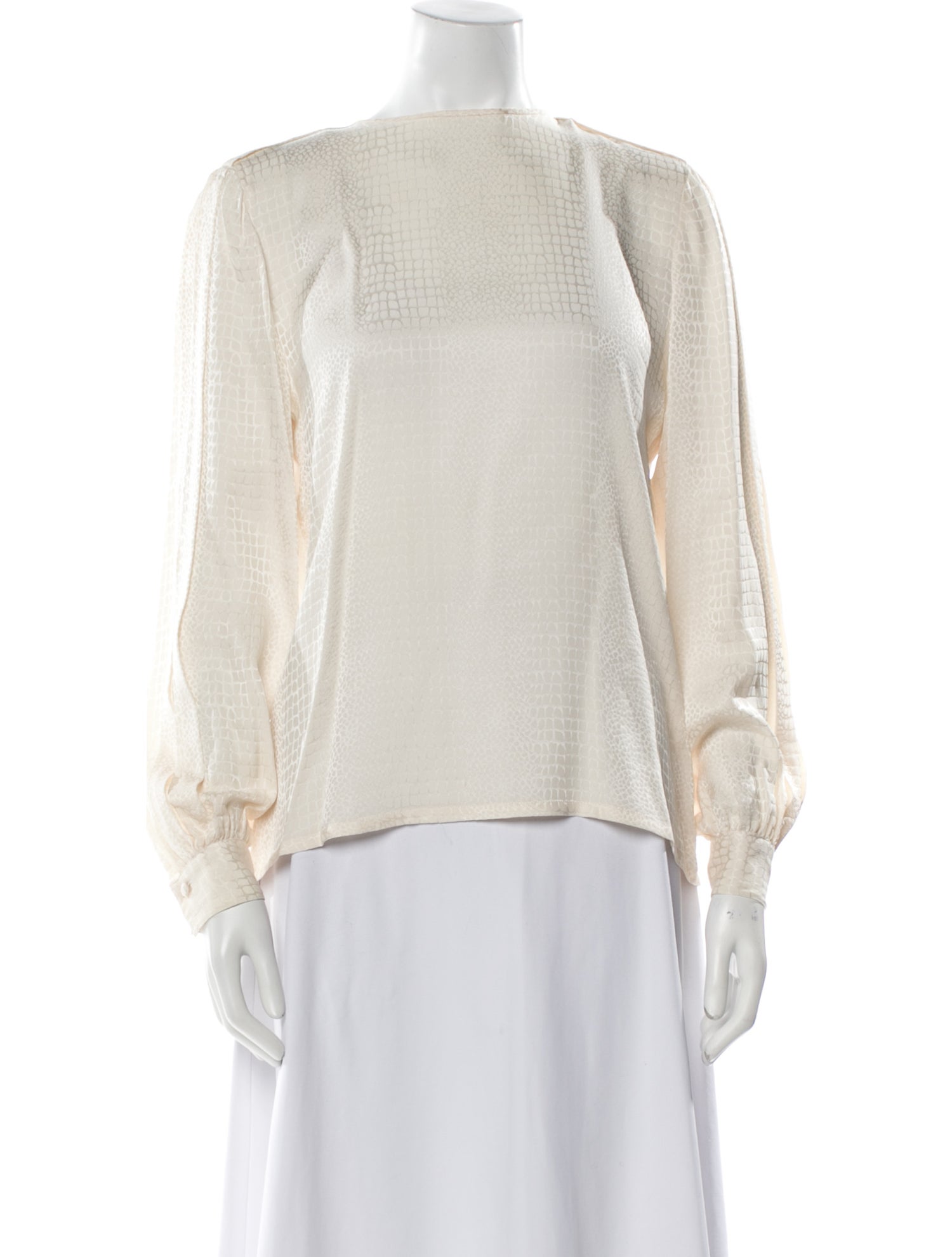 Saks Fifth Avenue Silk Scoop Neck Blouse