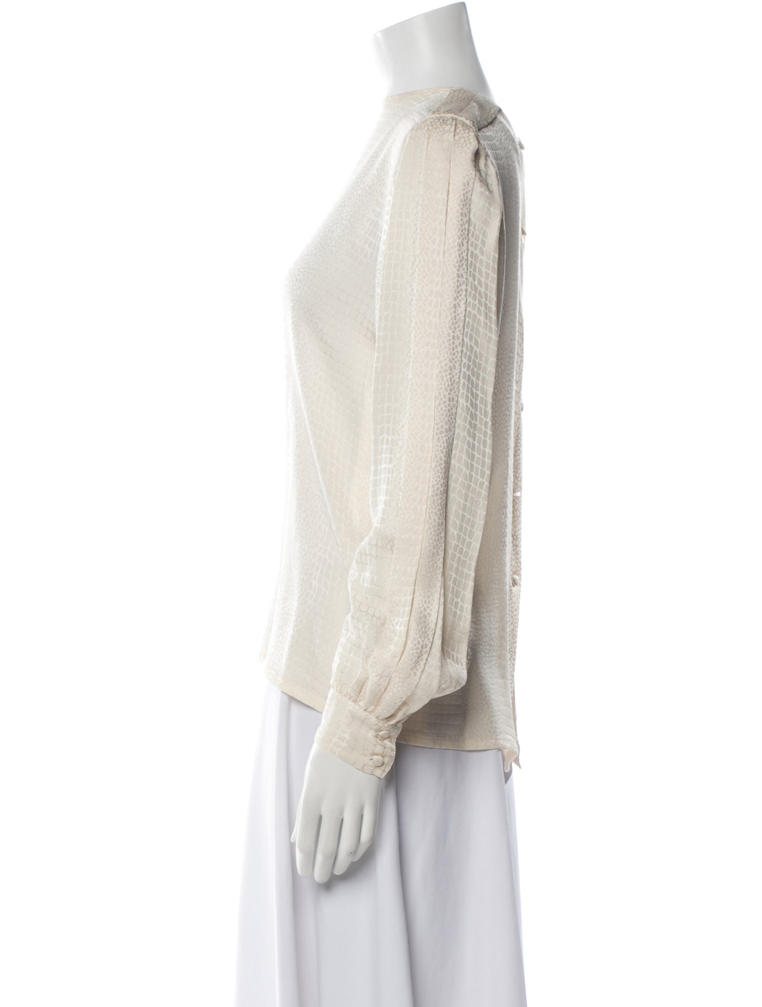 Saks Fifth Avenue Silk Scoop Neck Blouse