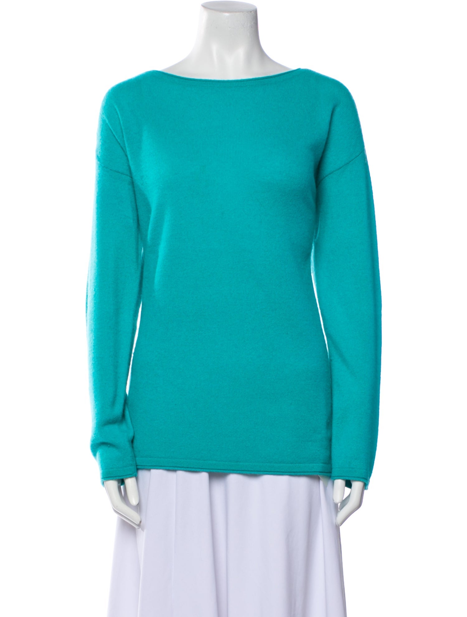 Saks Fifth Avenue Cashmere Bateau Neckline Sweater