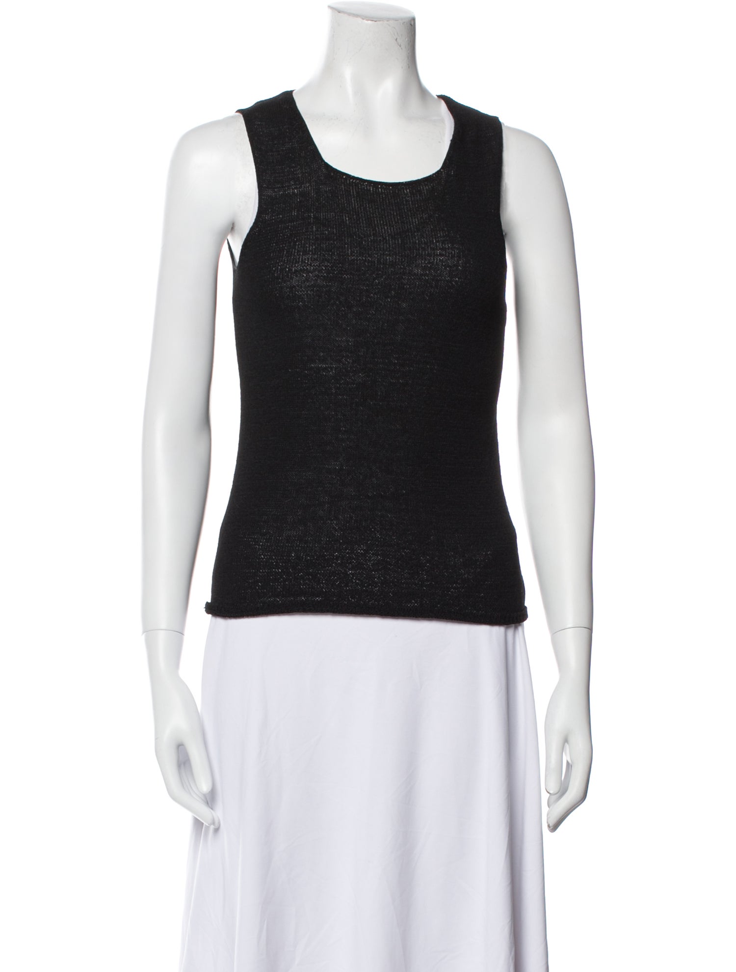 Saks Fifth Avenue Scoop Neck Sleeveless Top