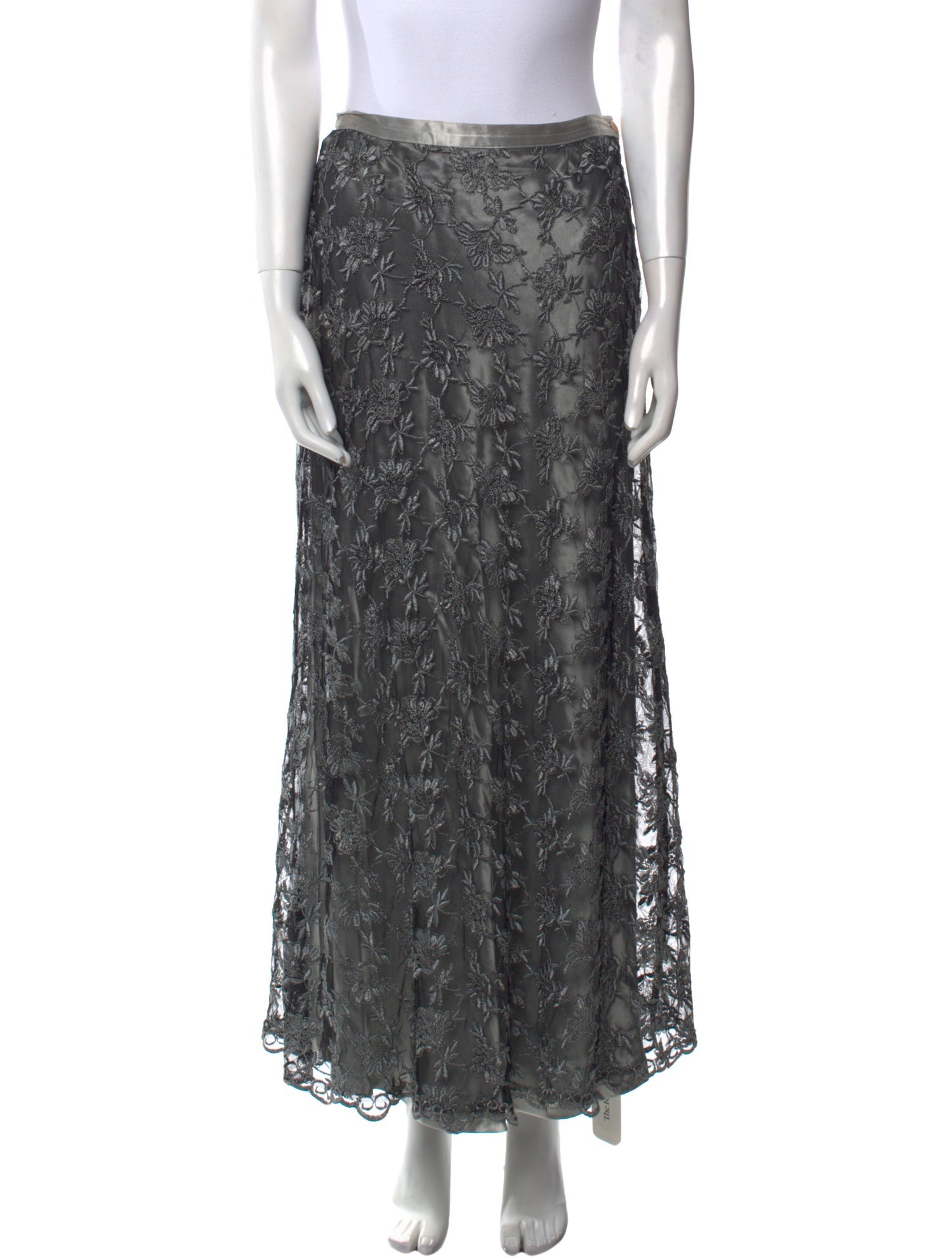 Saks Fifth Avenue Floral Print Midi Length Skirt