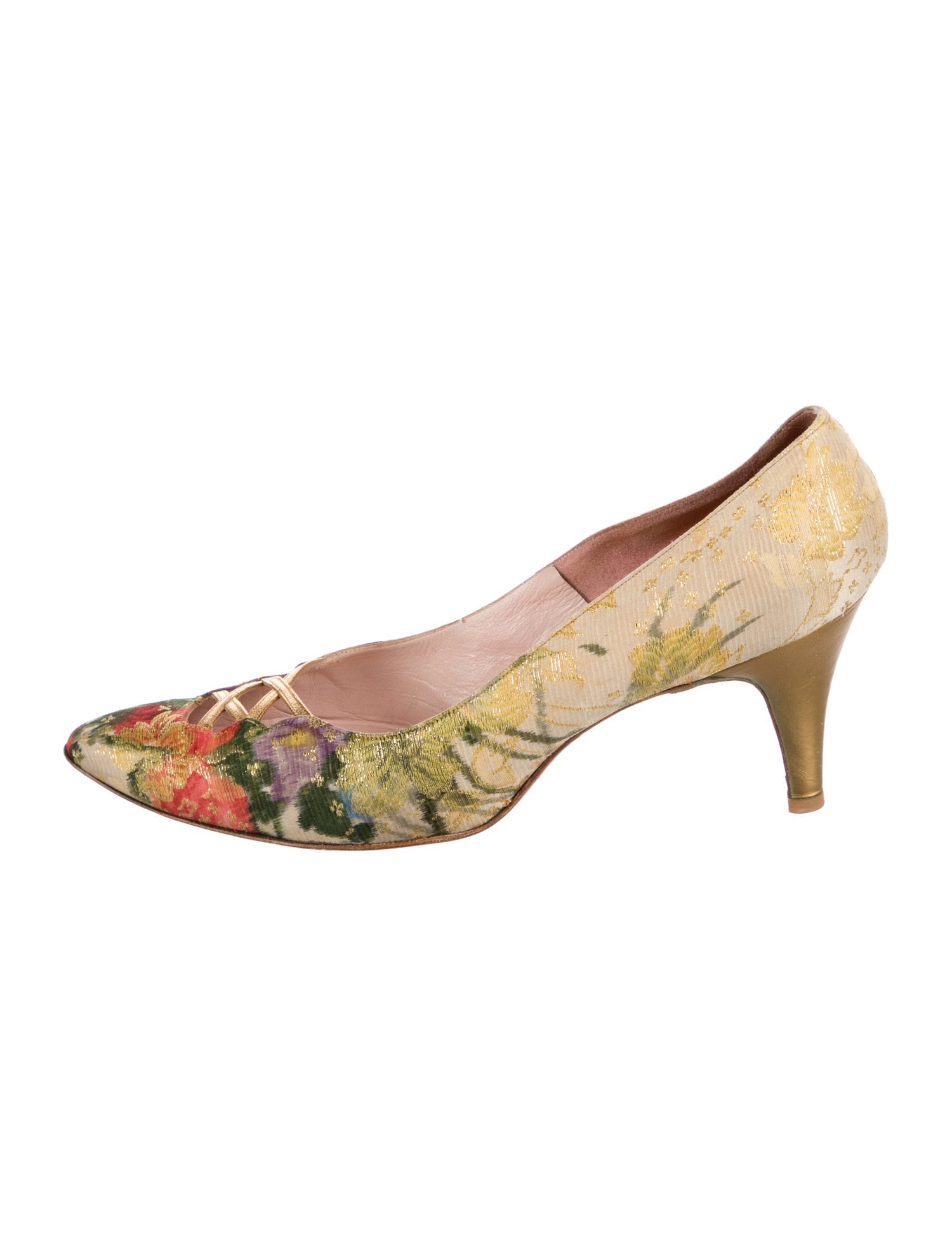 Saks Fifth Avenue Floral Print Pumps