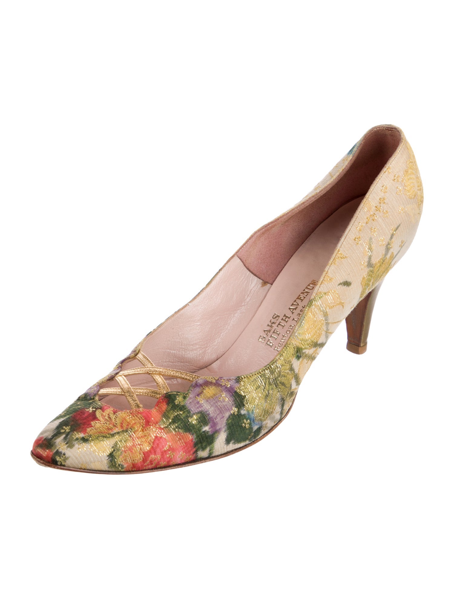 Saks Fifth Avenue Floral Print Pumps