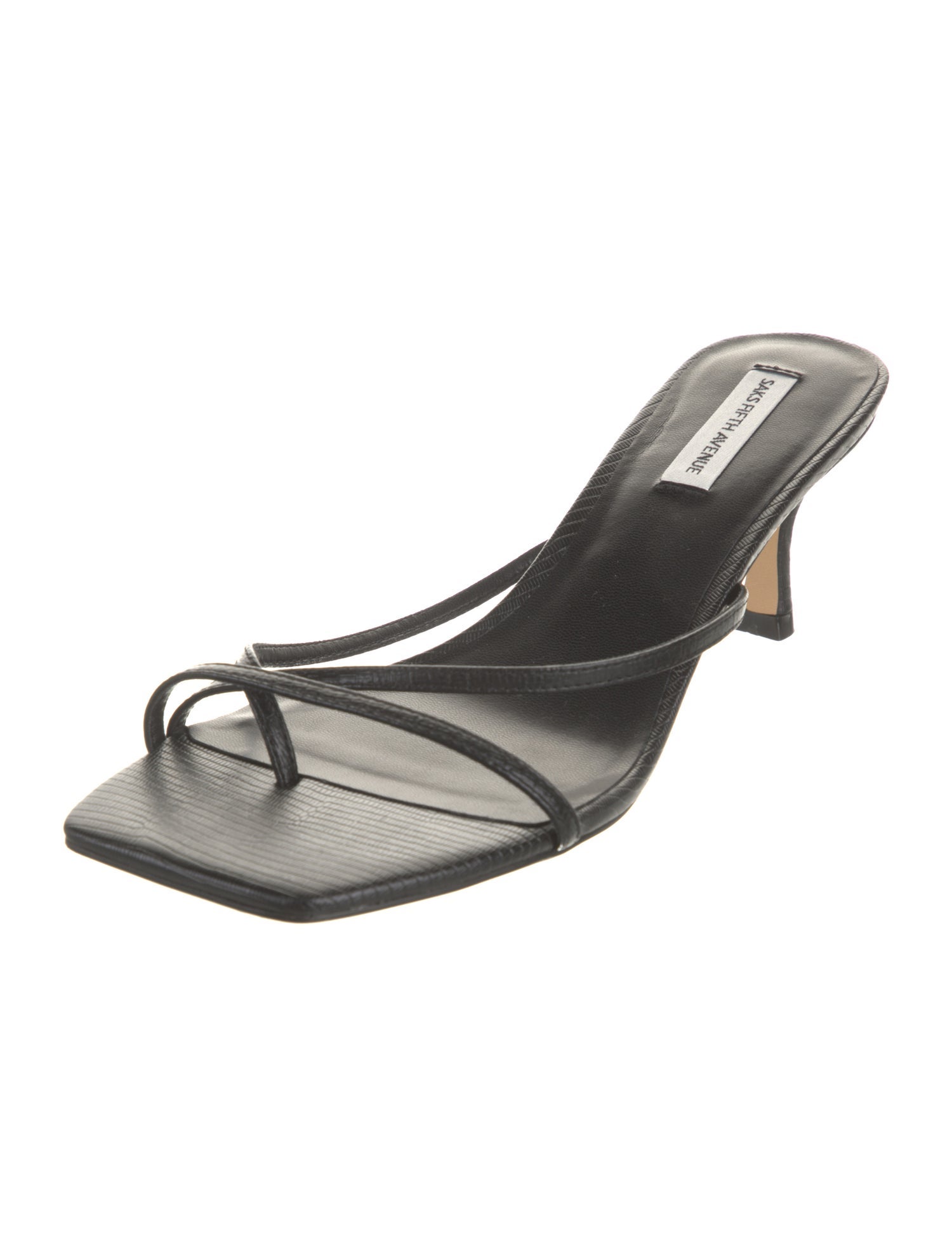 Saks Fifth Avenue Leather Slides
