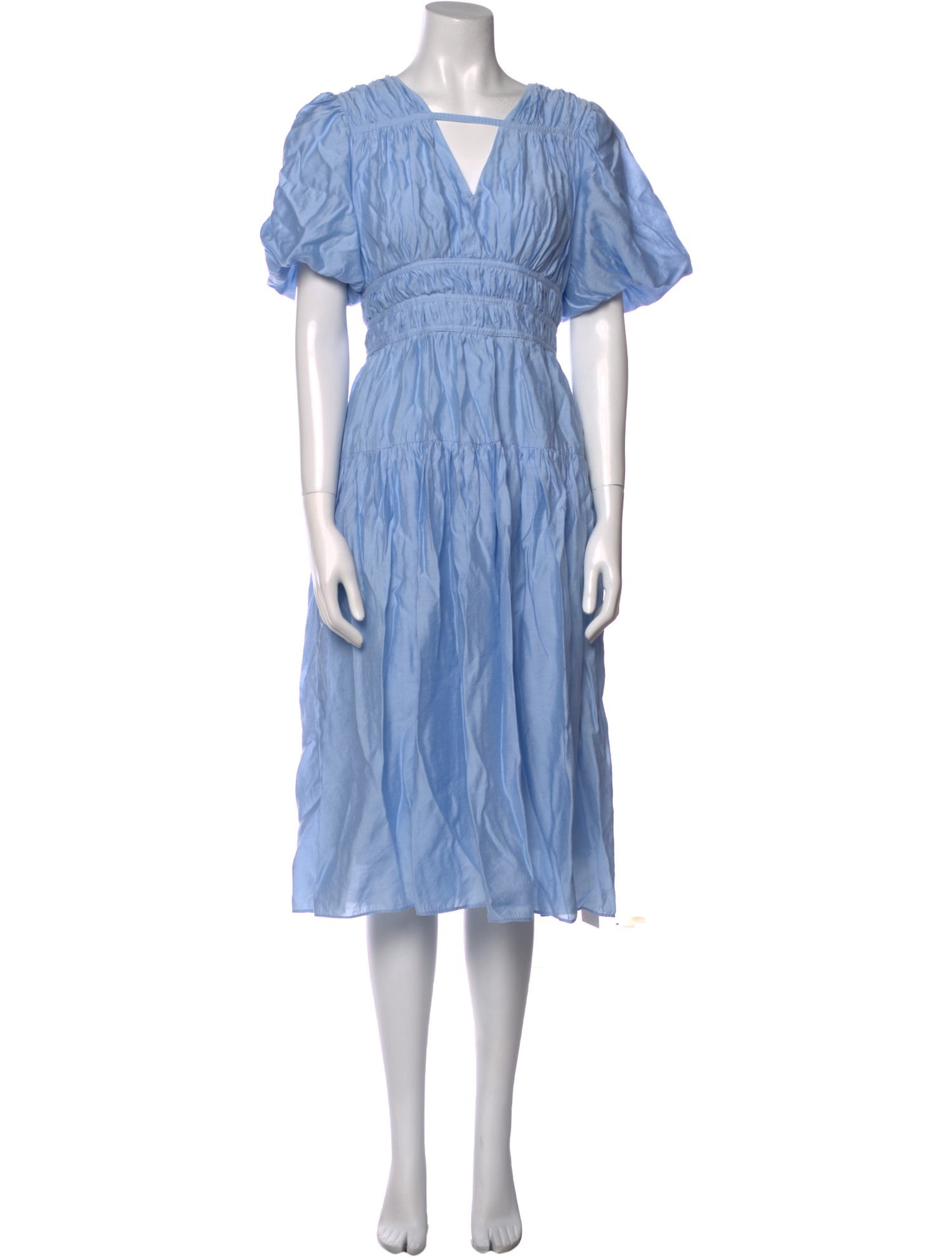 Saks Fifth Avenue V-Neck Midi Length Dress