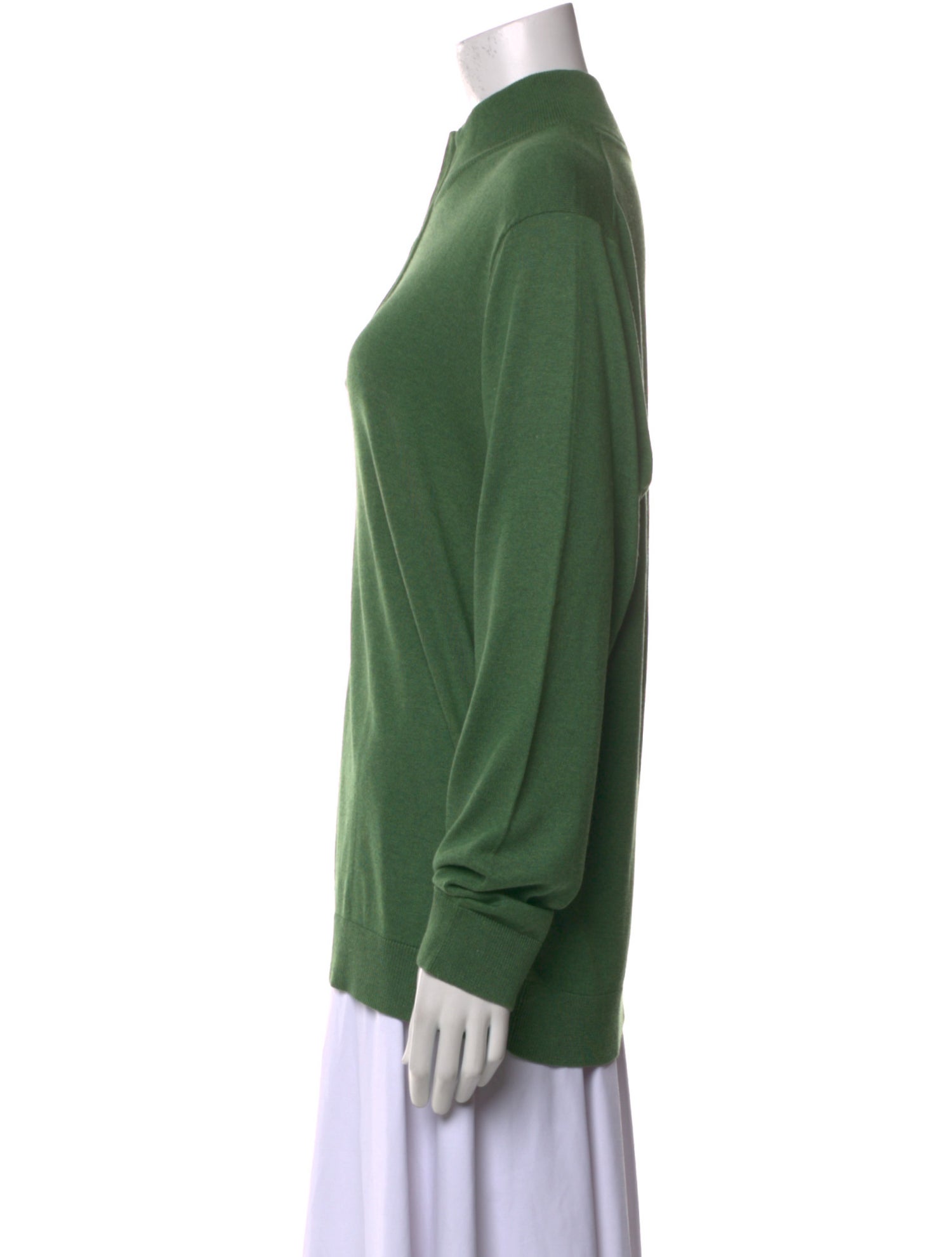 Saks Fifth Avenue Silk Mock Neck Pullover