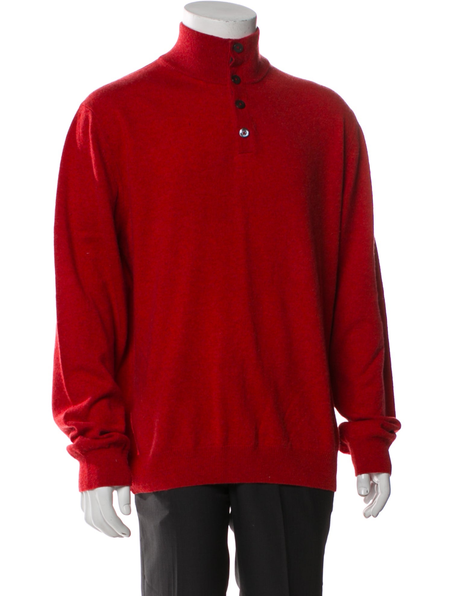 Saks Fifth Avenue Cashmere Turtleneck Polo Sweater