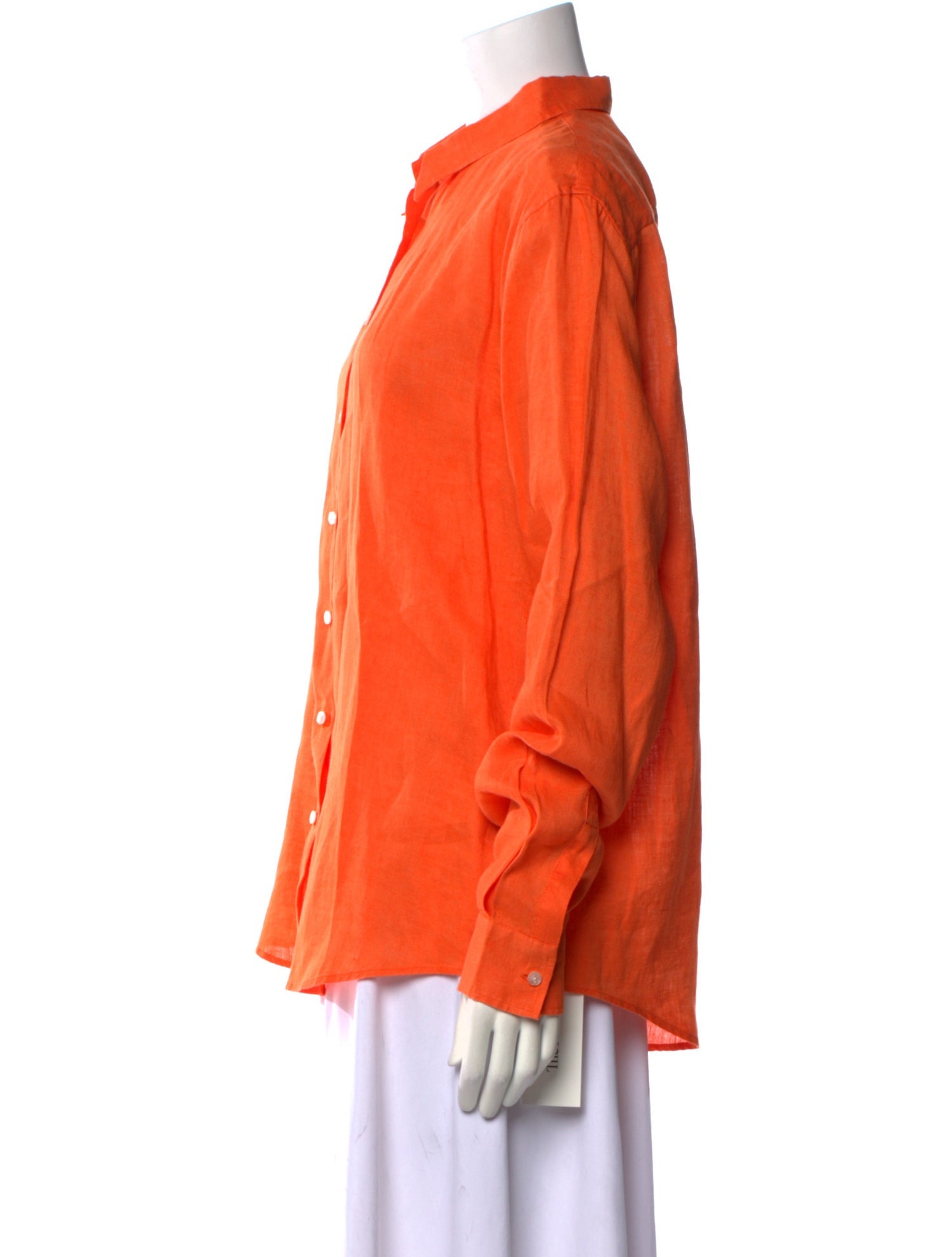 Saks Fifth Avenue Linen Long Sleeve Button-Up Top