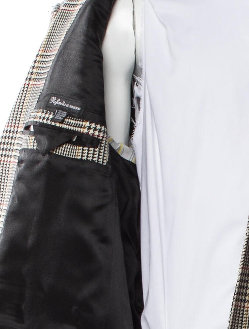 Saks Fifth Avenue Wool Houndstooth Print Blazer